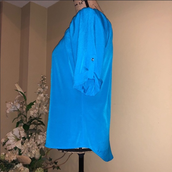 Blue Express button down blouse. Size XS - Picture 4 of 6